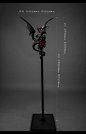 【优派瑞】恶魔龙杖原创设计Lolita道具手杖小物华丽暗黑哥特现货-淘宝网