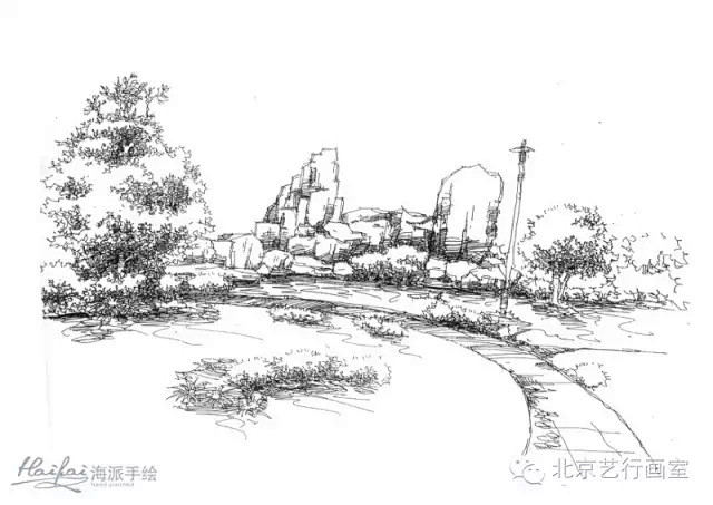 教你轻松画好风景速写，把这100张钢笔风...