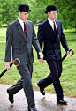 The Princes ~ Perfect picture! The hats, the umbrellas, and even stepping in time!