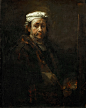 Rembrandt van Rijn -- Rembrandt at the Easel