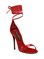 Leather Ankle-Wrap Sandals