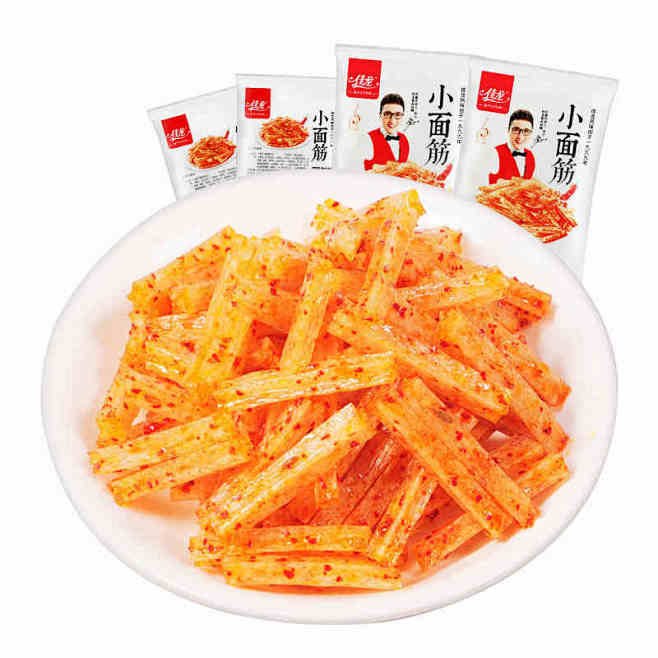 佳龙小面筋亲嘴辣条辣片麻辣休闲卫生小吃网...