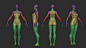 Stylized Lowpoly Female Basemesh