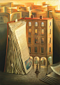 History of the House : Oil on Canvas by Vladimir Kush
