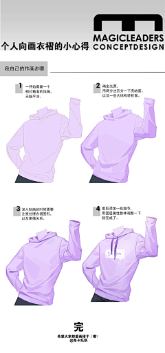 曼奇立德官方账号采集到关于衣褶的小教程