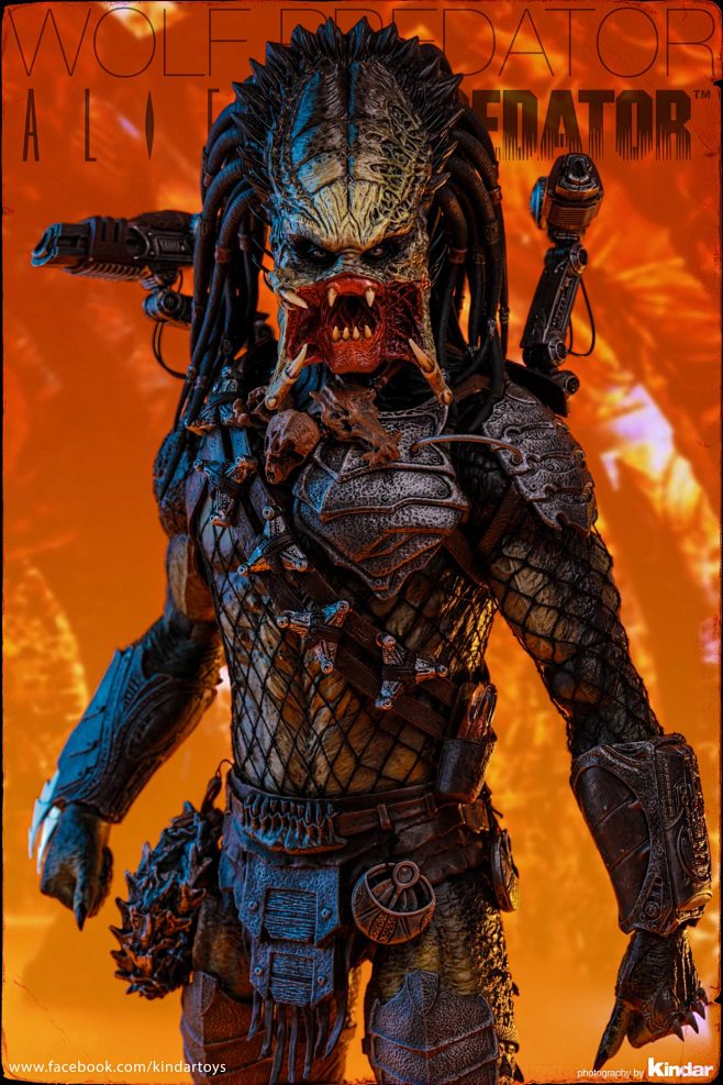 异形大战铁血战士2独狼重武装版16比例珍藏人偶官方实物图hottoys