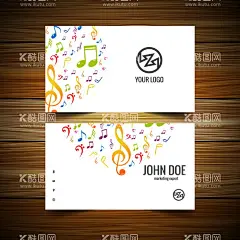 音乐名片  - 源文件下载【酷图网】名片,卡片,绘画招生,音乐招生,亿彩,素描,卡通,水彩,简约大气,简洁,色彩,价格单