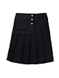 jessyline2021夏装专柜新款 杰茜莱时尚a字半身小黑裙 121112014