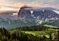 Photograph Alpe di Siusi and Sassolungo in morning light by Hans Kruse on 500px