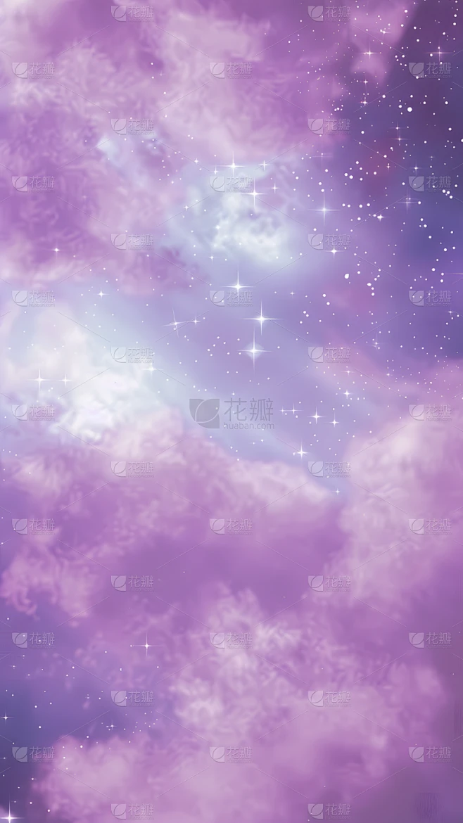 背景通用紫色星光梦幻天空背景图片
