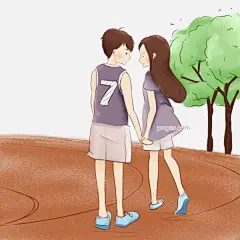 操场校园爱情牵手散步小情侣学校跑道卡通图片大小2000x2000px 图片尺寸3.26 MB 来自PNG搜索网 pngss.com 免费免扣png素材下载！png#爱情#操场#插画#卡通#可爱#免抠#男女朋友#跑步#跑道#牵手#情侣装#球衣#