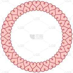边框,情人节,动物心脏,矢量,华丽的,贺卡,信函,浪漫,情人节卡,化妆刷