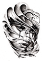 Commissioned Tattoo Sketch Chicano Style by AndreaDiamondTattoo