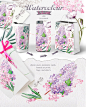 茉莉花水仙花水彩插图PNG免扣素材 Jasmine watercolor flowers #322262 :