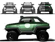 大车车等交通工具类手绘鼠绘设计图