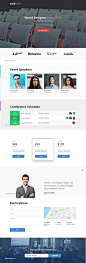 Sketch的活动和会议网站模板。，Webvent会议模板_UI集合_乐分享素材网_psd素材_平面素材_png素材_免费素材_素材共享平台