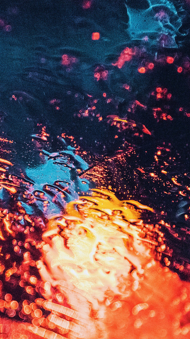霓虹灯下的雨景_微信H5 _素材/靠谱背...