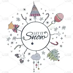 圣诞快乐电子贺卡模板。矢量插图。