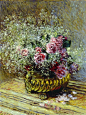 - Flowers in a Pot, 1878, Claude Oscar Monet