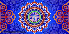 蒙古族矢量背景设计