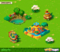 Wildscapes (Playrix) - Amazonia Area, Helena Erokhina : My 2D game objects made for mobile game "Wildscapes" by Playrix. These are from 5th area of the game - Amazonia. Jungle and aztec style decorations :)