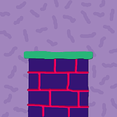 圣诞老人烟筒掉落卡通GIF动态图_表情包-SOOGIF