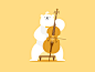 Polar bear&Cello