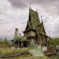 其中包括图片：Potion Shop in the Sunflower field, Paul Bold