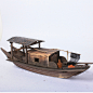 手工实木做旧木制帆船摆件乌篷船工艺品乌镇渔船模型江南水乡特色-淘宝网