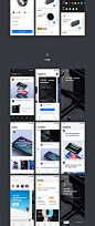 UI Kits : Introducing the X UI KIT! A fabulous assortment of 80 iPhone X sized screen templates ranging over 4 different categories; Walkthrough, Shop, Feed & Enter. With over 245+ components and easy to modify elements this iPhone X UI Kit is a must