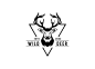 鹿头鹿角标志logo矢量图设计素材