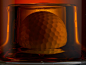 Golf Themed Whiskey Decanter Set has a handcrafted pine wood stand and mouth-blown glass