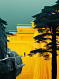 Midjourney 配色·黑金｜国风