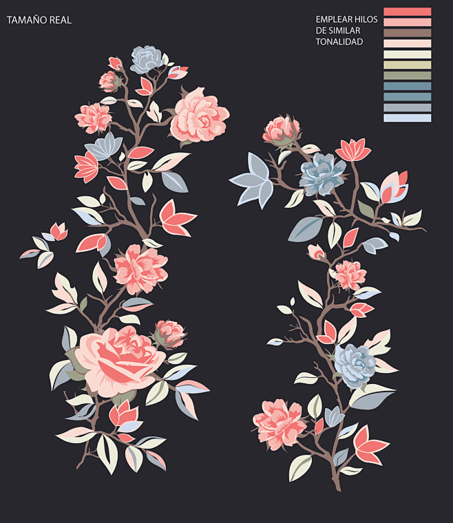 Floral Embroidered D...