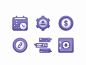 Icon Set No.3 system settings system project chat members payment live monitoring landing page interface money calendar illustrations icon set icons iconography icon design icon business branding chain