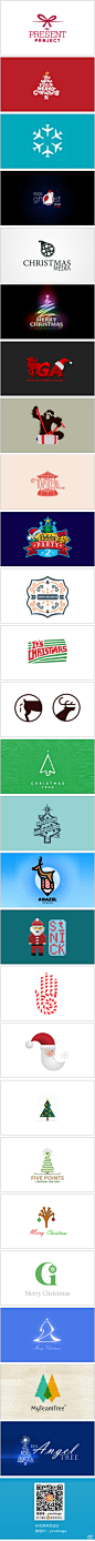 【早安Logo！一组圣诞元素的Logo设计】 @啧潴要穷游四方哈哈 更多创意Logo请戳→http://t.cn/zQUJvYS