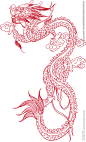 龙 龙图腾 龙插画 矢量龙