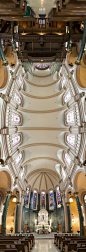 摄影师Richard Silver的纽约教堂垂直全景图