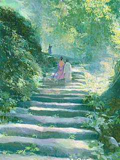 随便一张都可以脑补出一部小说的古风插画 画师 RedMatcha ​​​ - 堆糖