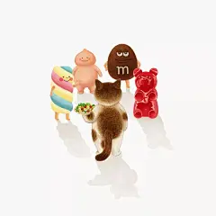 插画｜真想活成一只喵_写实 : 韩国插画师 냥송이(Instagram：nyangsongi) 非常喜欢猫，他的画也大多都是日常的猫。 治愈感的彩铅，有时候写实，有时候充满了胡思乱想。不管是淘气、酣睡、发呆、卖萌，这么可爱的猫，谁不爱？…