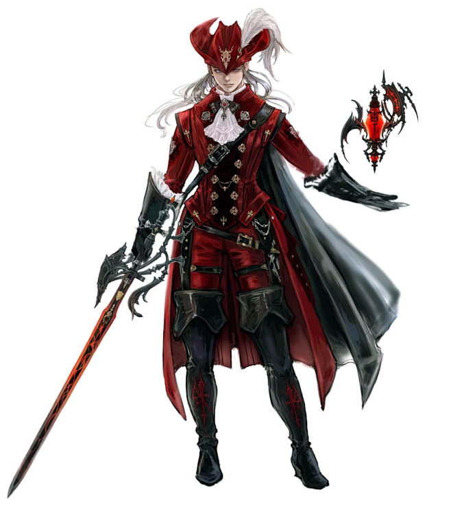 Male Red Mage & Crys...