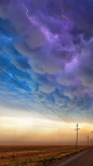 Storm Clouds on a Texas-Road.                                                                                                                                                                                 More: 