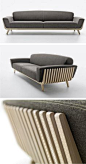 Ezio Riva and Arturo Montanelli have designed the Hamper Sofa for Passoni Nature.