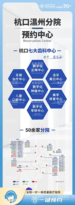 医院简介海报  - 源文件下载【酷图网】海报,医疗,口腔,医院,介绍,简介,推广,蓝色,