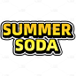 文艺清新花字-summer soda