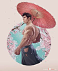 Silverjow's art shared a photo on Instagram: “#sakurastroll  Model: @manofsteel1285 Photo reference: @pat_lee” • See 473 photos and videos on their profile.