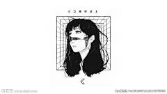 彩色动漫人物插画背景