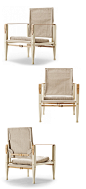 丹麦进口Carl Hansen KK47000 Safari Chair狩猎椅帆布休闲椅子-淘宝网