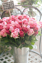 Paris Photo - Modern Roses - Bouquet of Pink and Red Roses in Parisian Flower Market, Paris, France, Home Decor Fine Art Travel Photograph