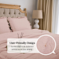 Amazon.com: MINGSHIRE Ruffle Skirt Bedspread with Dust Proof Ruffles, Shabby Chic Farmhouse Style Lightweight Bedding (3 Piece Set, King, Pink) : Home & Kitchen